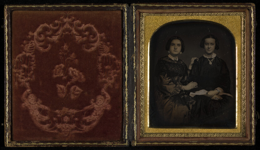 Portrait of Hannah Raynor McCreary and an unidentified woman — undated
