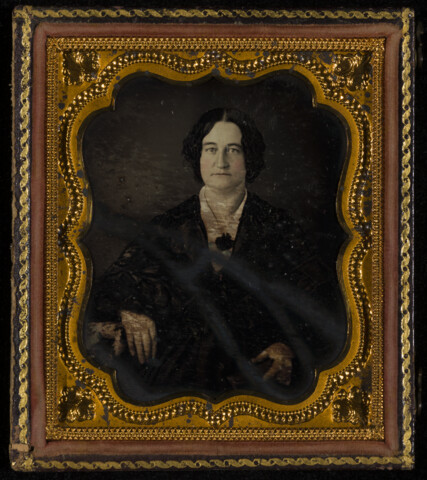 Portrait of a middle-aged woman — circa 1855
