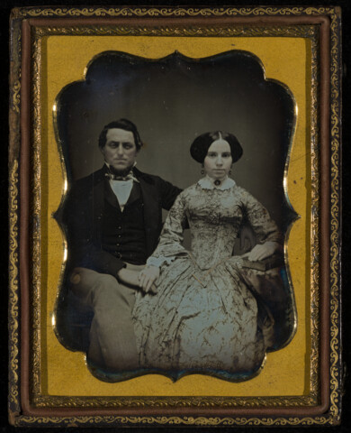 Portrait of young couple — circa 1855