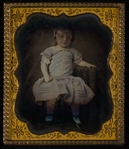 Portrait of a small child — circa 1855