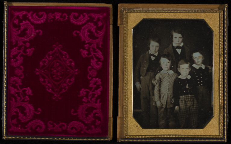 Group portrait of unidentified boys — circa 1860