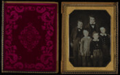 Daguerreotype portrait of a group of unidentified boys.