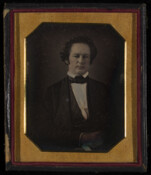 Daguerreotype portrait of John Sherlock Young (1814-1880), a Baltimore native and New York City merchant. Young was the son of William Loney Young (1785-1842) and Elizabeth Patter (died 1862) of Baltimore, and the elder brother of Arabella Young Gittings, wife of Dr. David Sterrett Gittings of Baltimore. In 1835, he married Ann Smith Post, daughter…
