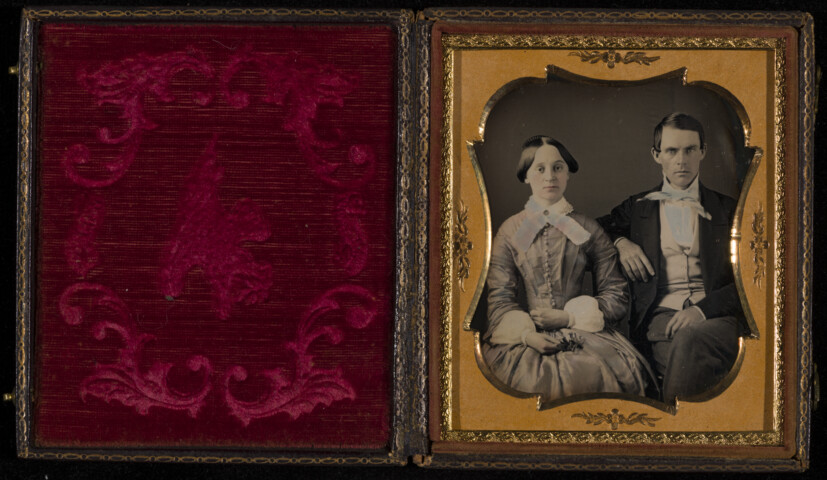 Portrait of Eliza Coale McConkey and George Washington McConkey — circa 1850