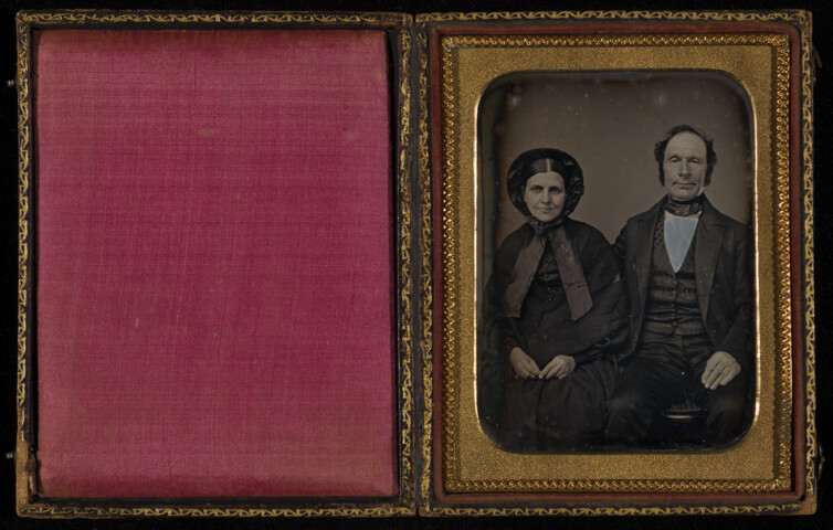 Portrait of an unidentified couple — circa 1850