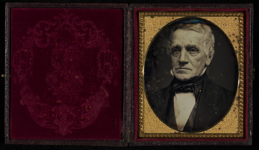 Portrait of an older man, upper body — circa 1850