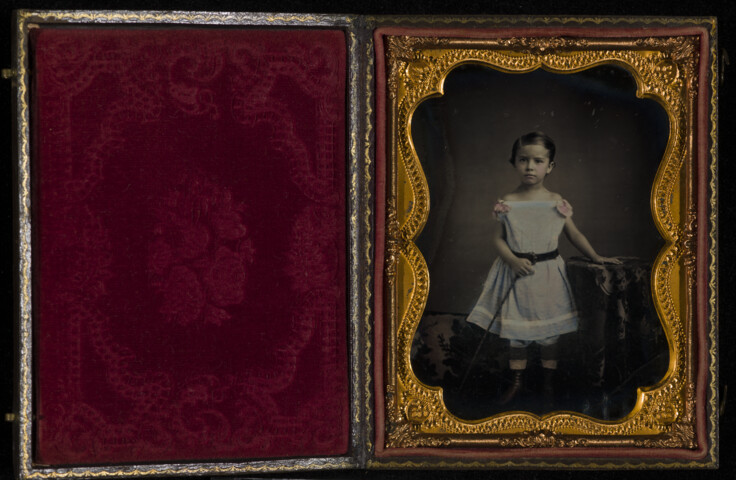 Portrait of a young girl — circa 1850
