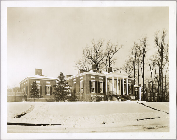 Exterior view of Homewood estate and grounds — circa 1930