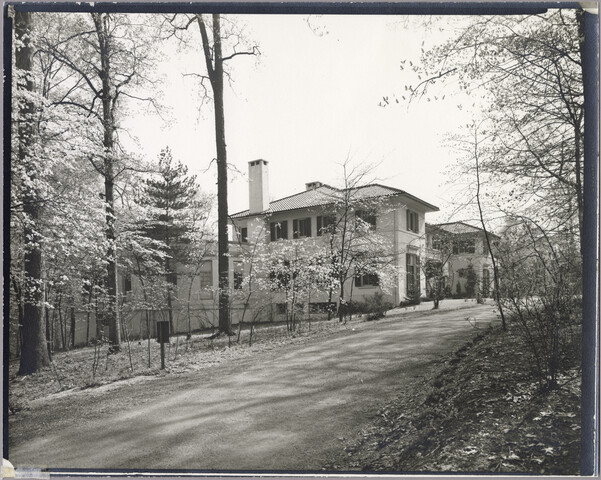 Side view of unidentified house — undated