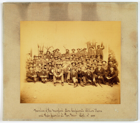 Group portrait of veterans and their friends at Pen Mar — 1890-09-19