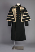 Sewn into the cape and overcoat of this livery are the names “Tom Brown” and “Tilghman Davis.” Both men were enslaved at the Ridgely estate of Hampton in Towson, Maryland, but remained with the family after emancipation. Liveries began as a European custom, but prominent American families adopted the practice of dressing their servants or…