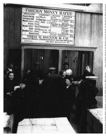 Money changing booth at Locust Point — 1904-06-14