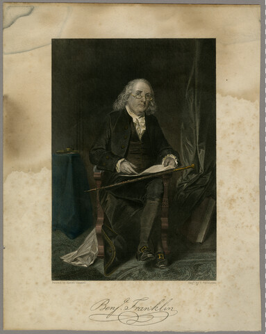 Portrait of Benjamin Franklin — circa 1840