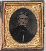 Cased tintype portrait of American abolitionist John Brown.