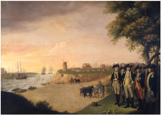George Washington and his generals at Yorktown — circa 1784