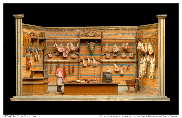 Toy Butcher Shop — circa 1900