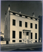 Undated photograph of a house on Cathedral Street, near Centre Street, in Baltimore, Maryland.