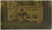 Hand-colored photograph mounted on cardboard depicting the front of the Homeland estate manager's house. Homeland was the country estate of the Perine family. The estate was situated in what is now known as the Homeland neighborhood of Baltimore, Maryland.