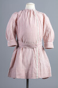 Boy's pink and white striped linen dress.