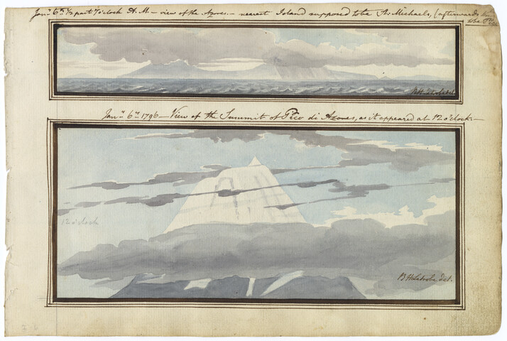View of the Azores, View of the Summit of Pico di Azores — 1796-01-06
