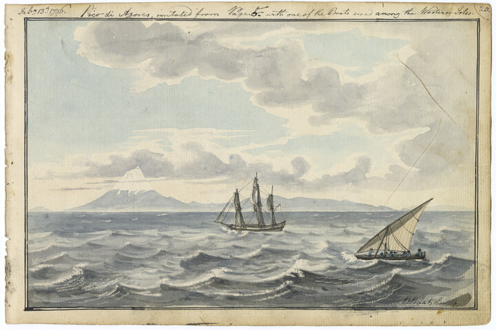 Pico di Azores with one of the boats used among the Western Isles — 1796-02-13