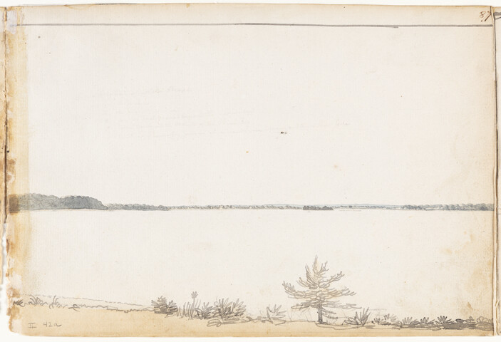 York River Looking Northwest up to West Point, Virginia — circa 1796-1798