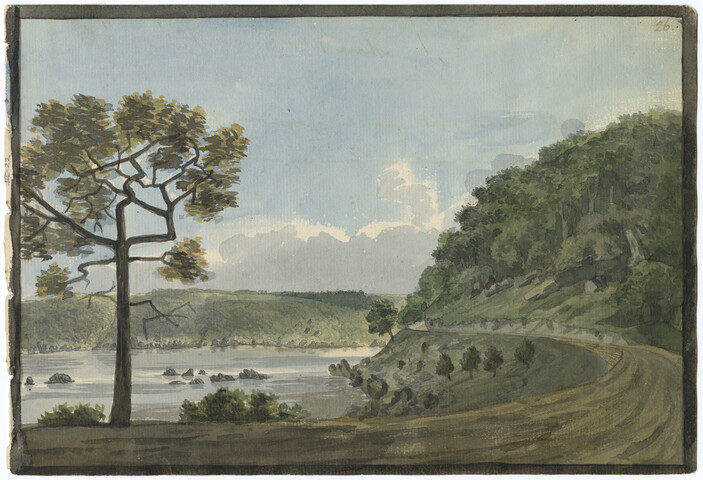 View of the Potomac about a mile above George town — 1798