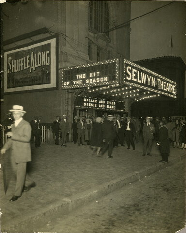 Marquee of Selwyn Theatre for ‘Shuffle Along’ — circa 1922