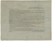 A broadside printed with the the proclamation of General Robert E. Lee to the people of Maryland after invading the state on September 8, 1862.