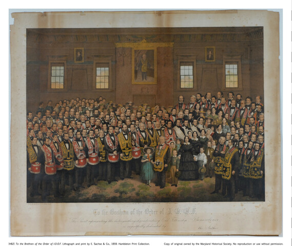 To the brethren of the order of Independent Order of Odd Fellows — 1859