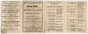An 8-page pamphlet with information about the Southern Relief Fair held in Baltimore, Maryland from April 2-10, 1866. The Ladies’ Southern Relief Association of Maryland organized the fair as a fundraiser to assist destitute citizens of the former Confederacy.