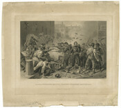 A print depicting a Massachusetts militia passing through Baltimore, an event now known as the Baltimore riot of 1861, which resulted in the first deaths by hostile action of the American Civil War. On one side of the conflict were antiwar Maryland Democrats known as "Copperheads" and other Southern, Confederate sympathizers. On the other side…