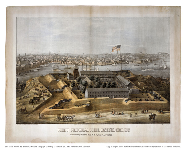 Fort Federal Hill, Baltimore, Maryland — 1862