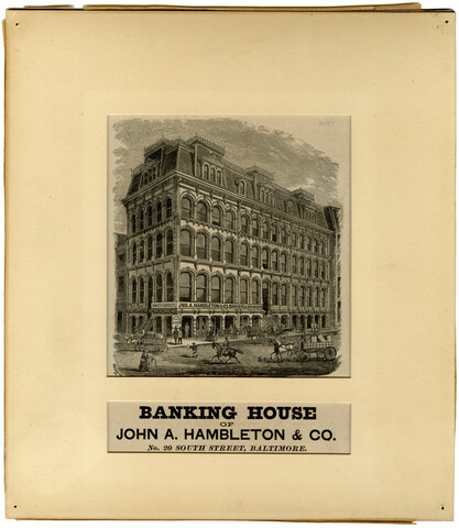 Banking house of John A. Hambleton and Company — circa 1873