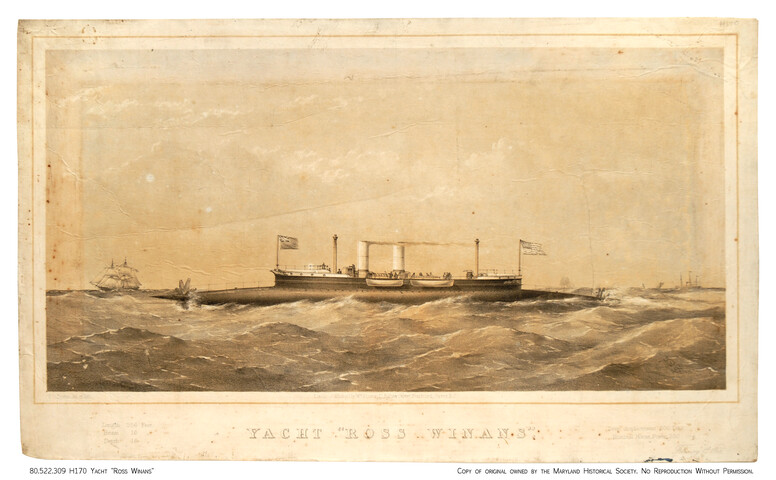 Yacht ‘Ross Winans’ — circa 1866