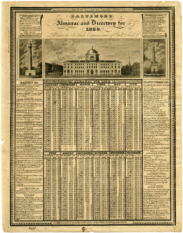 Baltimore almanac and directory for 1829 — 1829