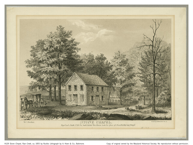 Stone Chapel, Pipe Creek — circa 1855