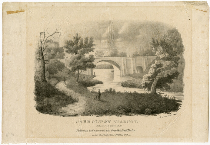 Carrollton Viaduct, Baltimore and Ohio Railroad — circa 1830