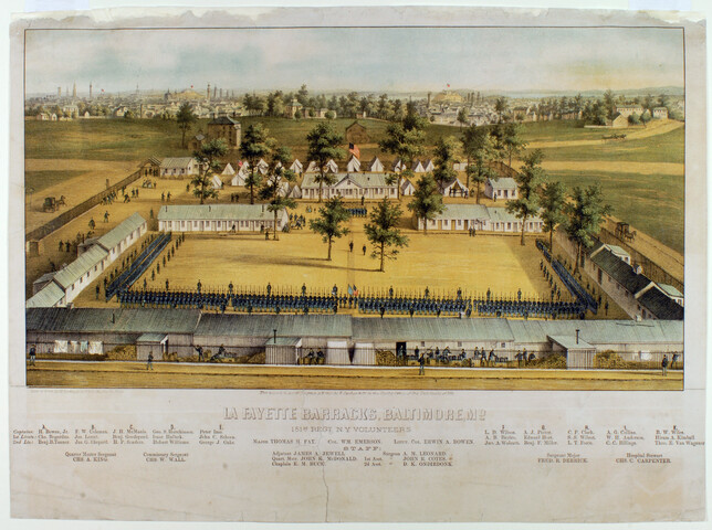 Lafayette Barracks, Baltimore, Maryland — 1862
