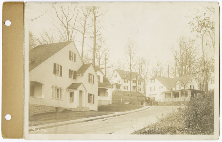 Looking up Merry Mount Road from lot 93 plat 6 — 1913-03-12
