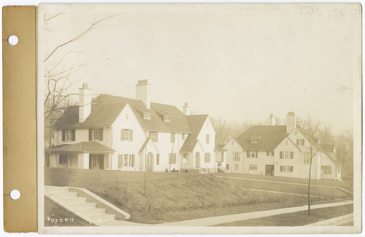 View of 313 to 316 homes Falls Road Terraces Meadow Block — 1913-03-12