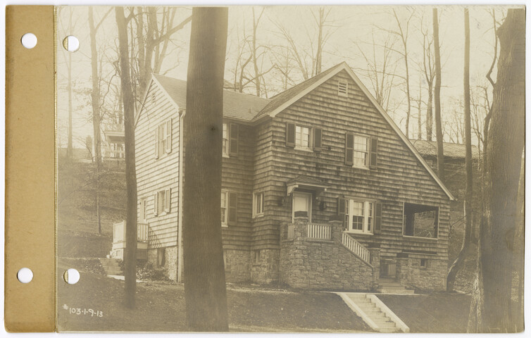 North elevation of Mrs. Stehl’s house from north side of Deepdene Road — 1913-01-09