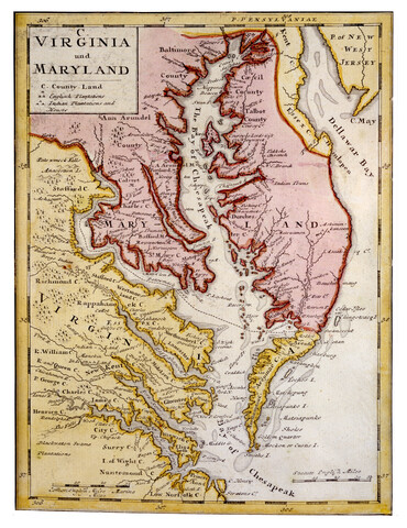 C. Virginia und Maryland — 1760