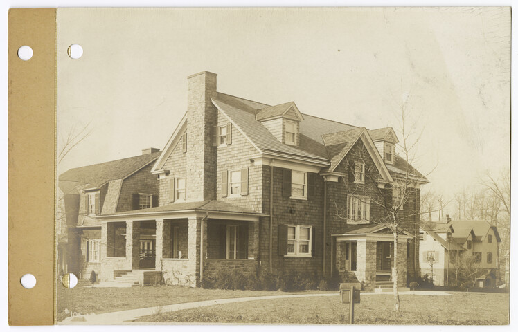 East elevation of Creney’s house from triangle in center of road — 1913-01-09