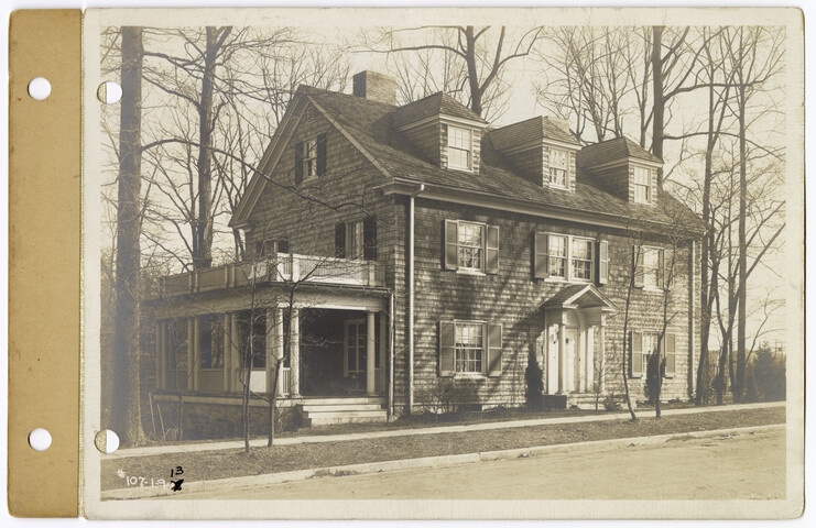 West elevation of Arthur Cole’s house from lot 34 plat 6 about 30 feet west of Longwood Road — 1913-01-09