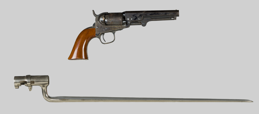 Revolver; Bayonet, Triangular — circa 1860-1861