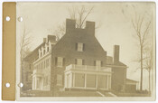 View of the east end of 702 West University Parkway, the home of Mrs. Chauncey Gambrill, in the Roland Park neighborhood of Baltimore, Maryland.