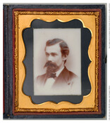 Opalotype portrait of Robert Wier (1846-1930) in a case with red velvet interior. Wier lived in Baltimore, Maryland, and was involved in outreach to the Baltimore Chinese-American community on behalf of Northminster Presbyterian Church.