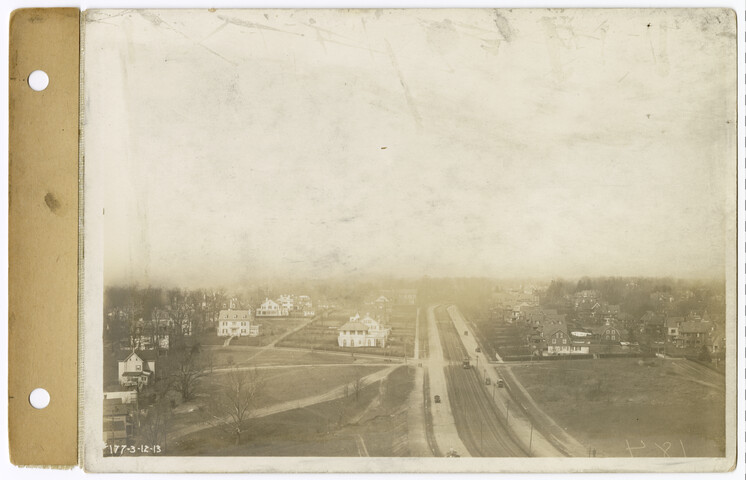 View from city water tower looking north on Roland Avenue — 1913-03-12