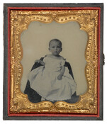 Ambrotype portrait of Joshua I. Cohen (1860-1885). Cohen was the son of Israel Cohen (1820-1875) and Cecilia E. Cohen of Baltimore. A native of Baltimore, he later moved to Los Angeles, California, where he died. He was unmarried.